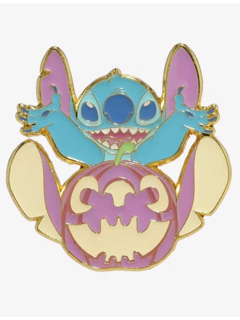Loungefly Disney Lilo & Stitch Pumpkin Stitch Pastel Enamel Pin